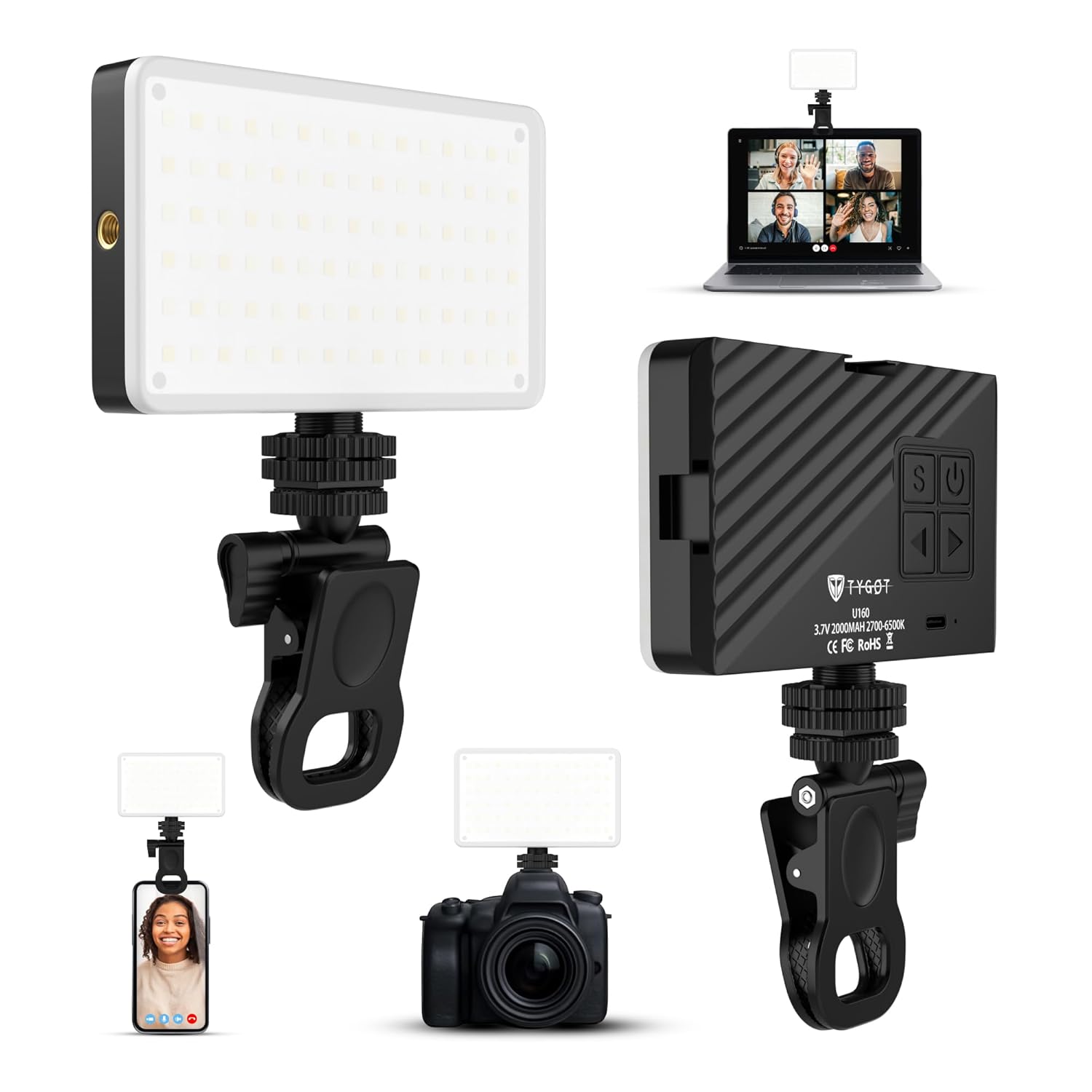 EvoFox Frost Laptop Cooling Pad with 1000 RPM 2X Silent Fans, 5 Adjustable Angles, LED Lights, Durable Metal Mesh Surface, Ergonomic Stand for Laptops up to 15.6 inches (Blue)