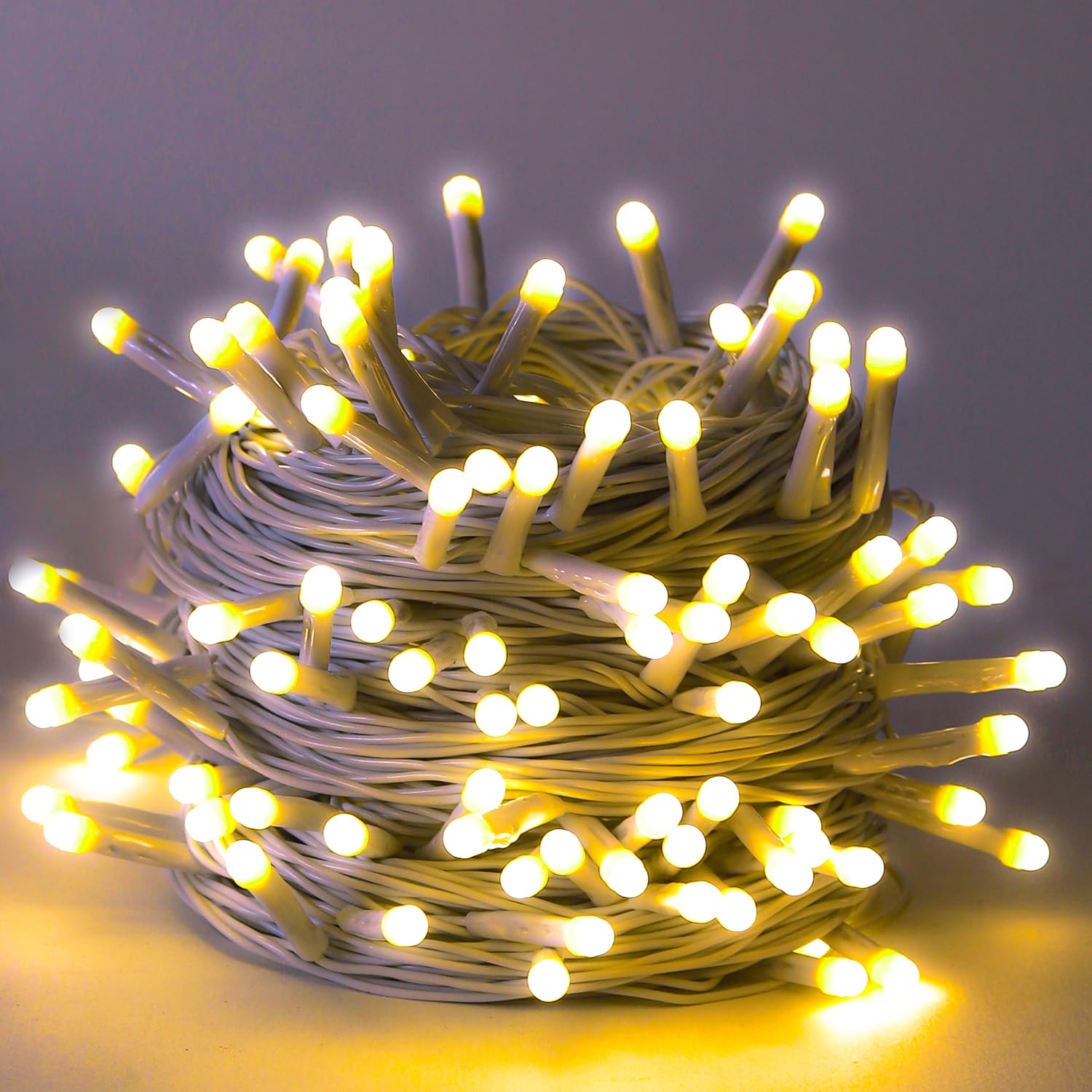 Lexton 40 LED Power Pixel Serial String/Fairy Light | Plug Sourced | Suitable for Home & Outdoor Decoration, Diwali, Christmas, Ramadan, Wedding, Party, Festival (Pack of 1, Warm White)