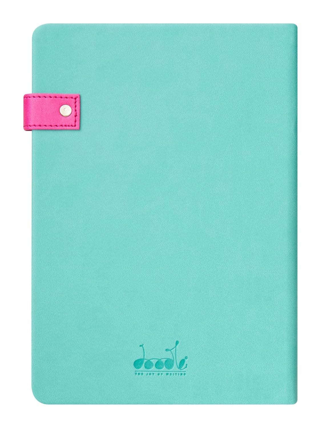 DOODLE A5 Premium Vegan Leather FlipBound Notebook | 8.25 x 5.7 |Undated 192 Pages, 80 GSM | Magnetic PU Leather Flip Closure | Lay Flat Design - Wonder Words