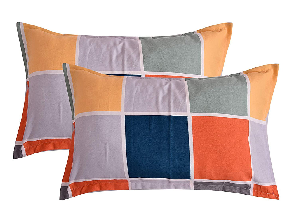 VIVEA RESERVE Premium Supersoft Pillow Covers Set of 8 Piece || Pillow Cases 8 Piece Set || 300 TC Cotton Feel Glace Cotton (18" x 27" inch)