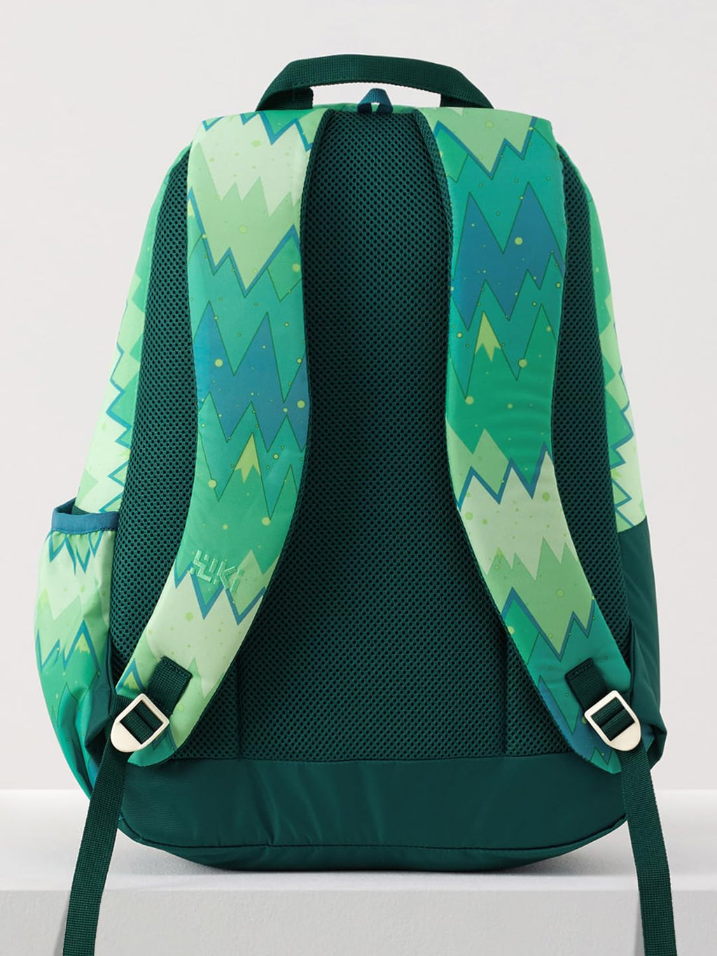 Wildcraft Wiki 1 30L Laptop Backpack for Men & Women | Fits 15.6 inch Laptop | Padded Shoulder Straps, Multi Compartments, Anti-Theft Zippers | School & College Bag | Ombre Pattern Green