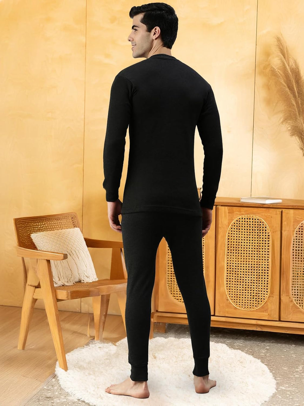 Lux Cottswool Men's Cotton Thermal Set