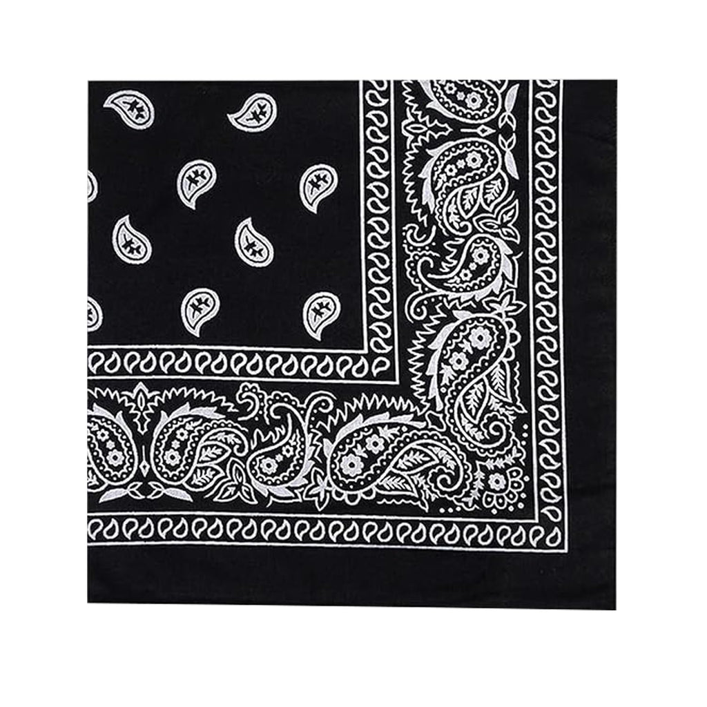 Unisex Soft Breathable Cotton Paisley Printed Cowboy Bandanas,Headband,Scarf (50CM X 50CM)