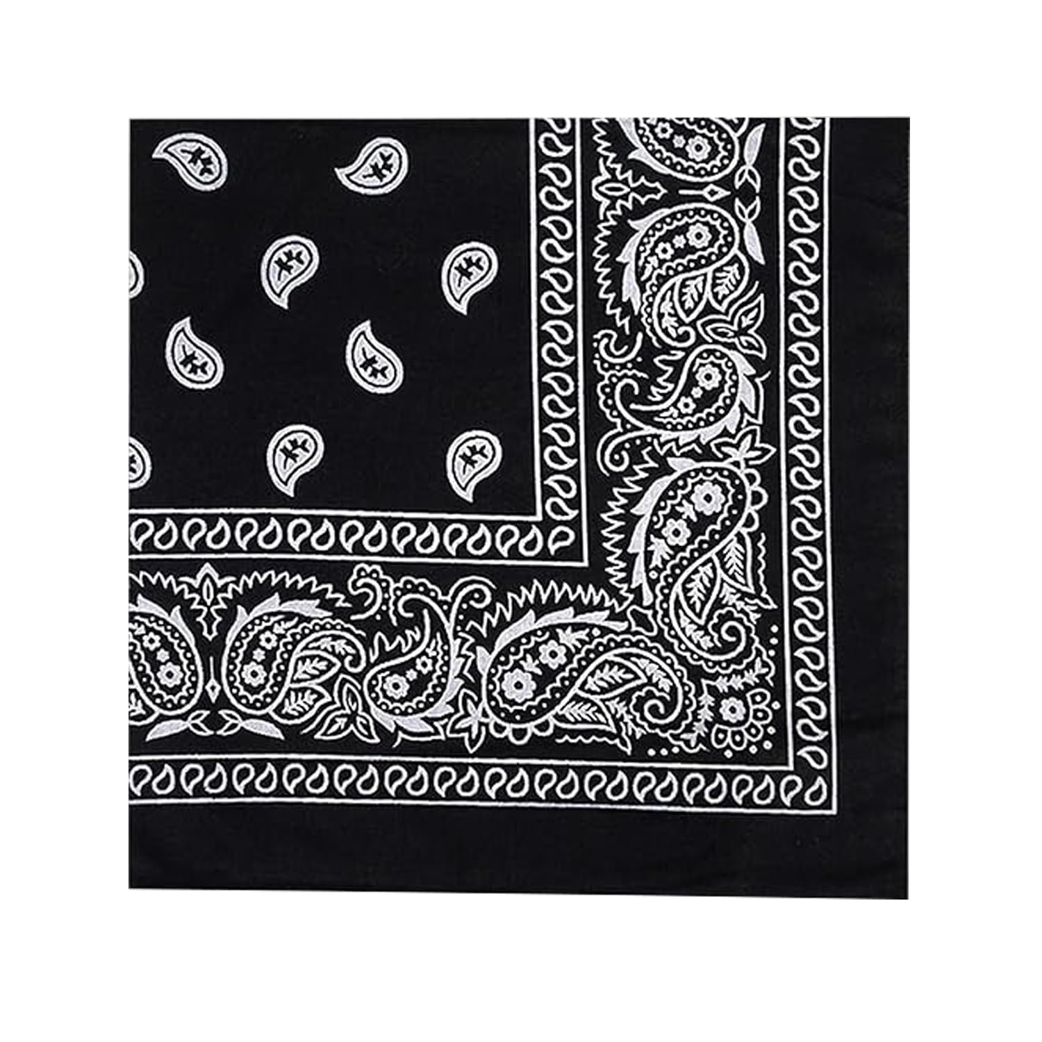 Unisex Soft Breathable Cotton Paisley Printed Cowboy Bandanas,Headband,Scarf (50CM X 50CM)