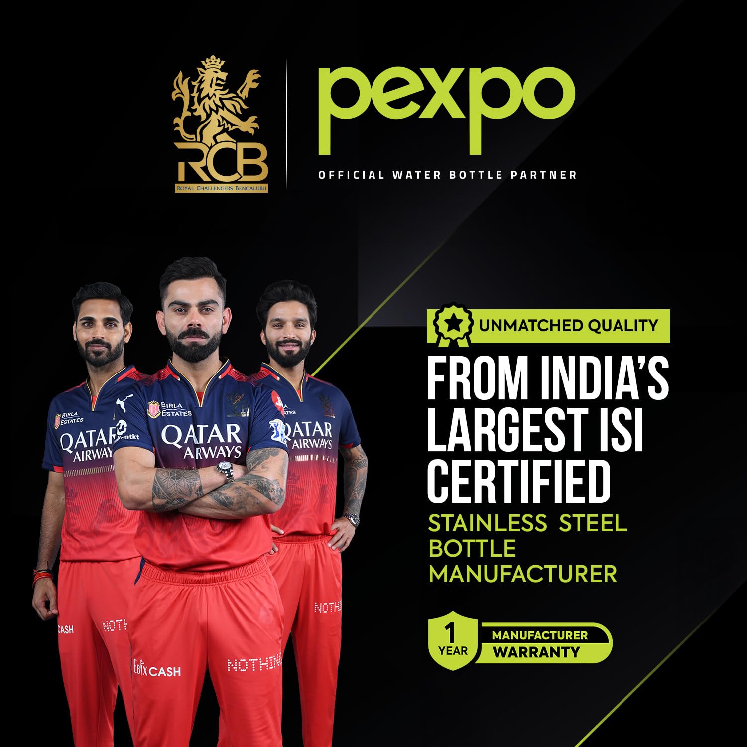 AQUAWARE Frosty Plastic Food Grade Fridge Square Water Bottle Gift Set(6 pieces, 1L,Assorted) | 950 milliliter