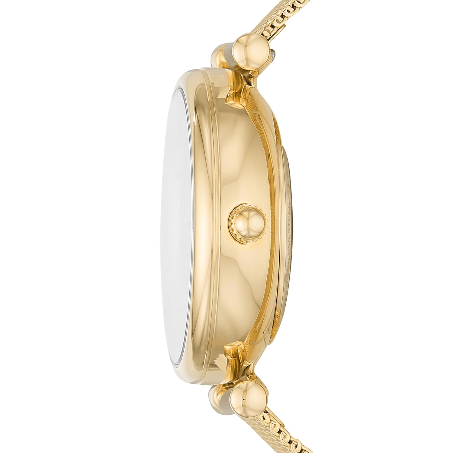 Fossil Women Stainless Steel Carlie Analog Gold Dial Watch-Me3250, Band Color-Gold