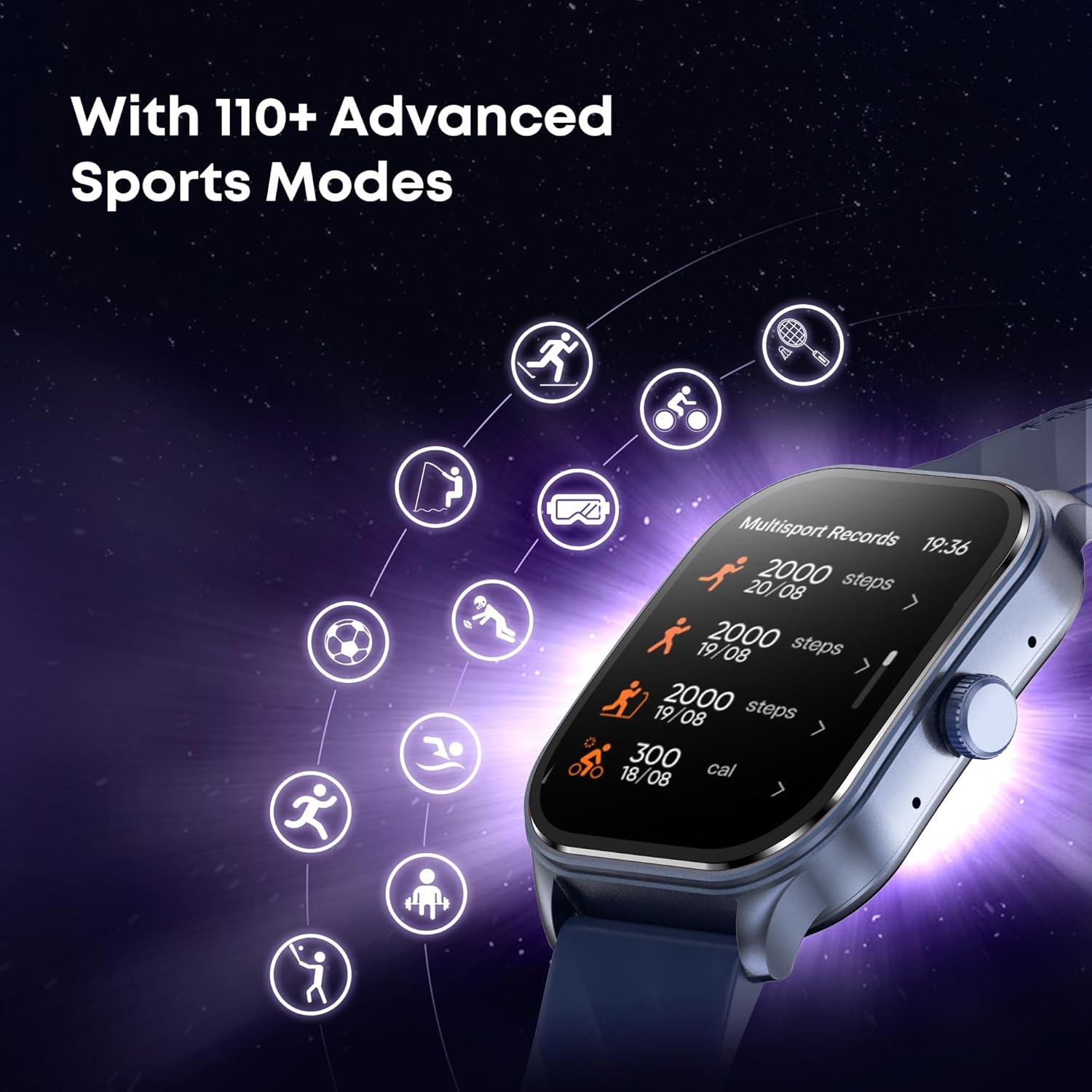 Fastrack Limitless FS2 Pro 1.96" AMOLED Smart Watch with BT Calling, AI Voice Assistant, 100+ Sports Modes, 5-Day Battery, Fast Charge, Health Tracking, – Smartwatch for Men & Women (Black)