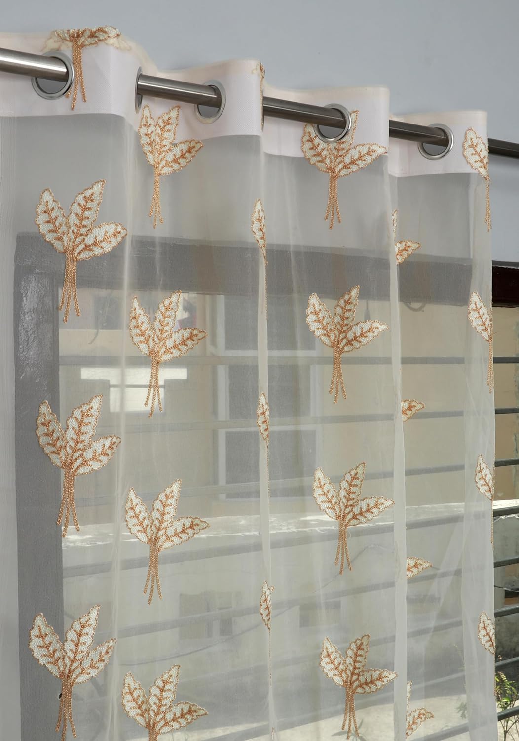 BSB HOME® 220 TC Premium Glace Cotton Solid Striped Pillow Covers | Super Soft and Breathable Envelope Closure| Set of 2 Pieces Pillow Covers King Size (Beige, 20 x 30 Inches)