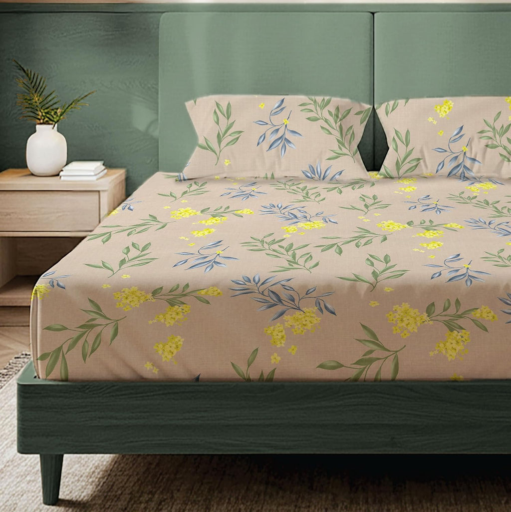 FRESH FROM LOOM Microfiber Queen Size Solid Plain Bedsheet Set - 240 TC, Anti Fade, Includes 2 Pillow Covers (Size- 90x95 inch | Wine| Solid)