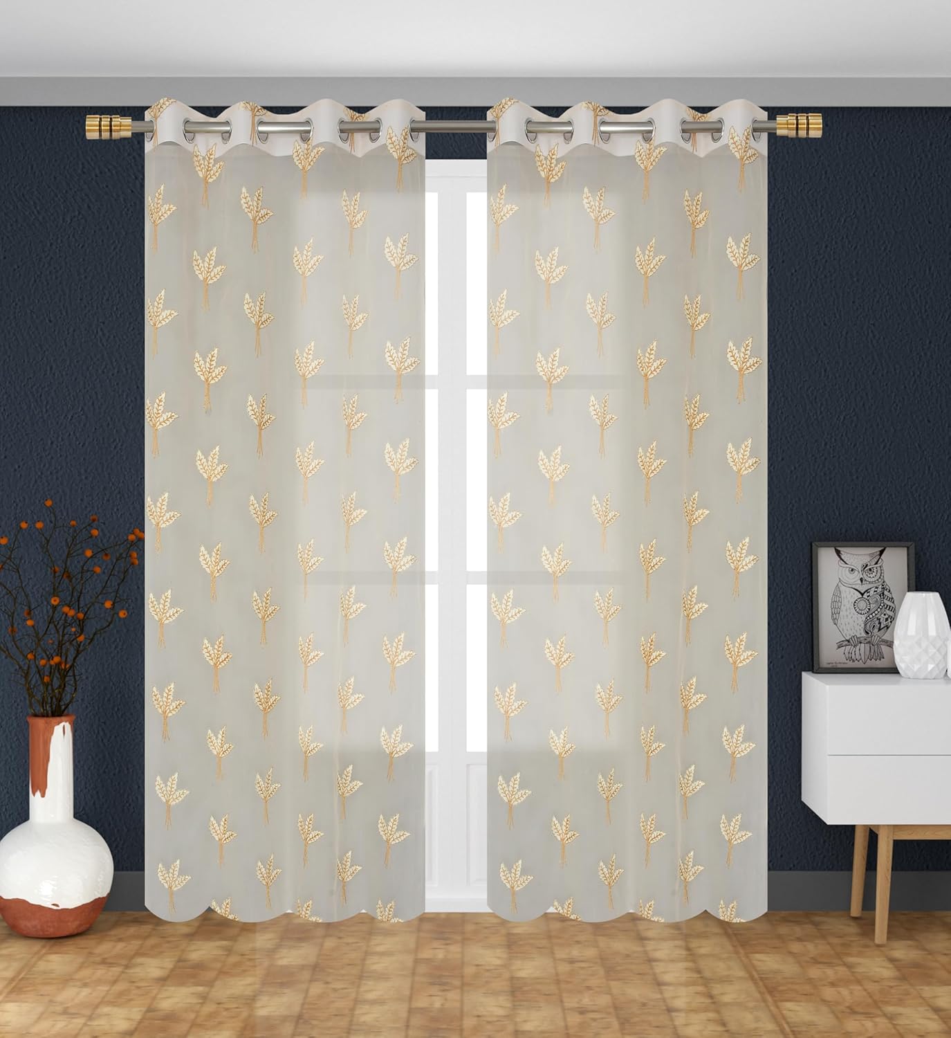 BSB HOME® 220 TC Premium Glace Cotton Solid Striped Pillow Covers | Super Soft and Breathable Envelope Closure| Set of 2 Pieces Pillow Covers King Size (Beige, 20 x 30 Inches)