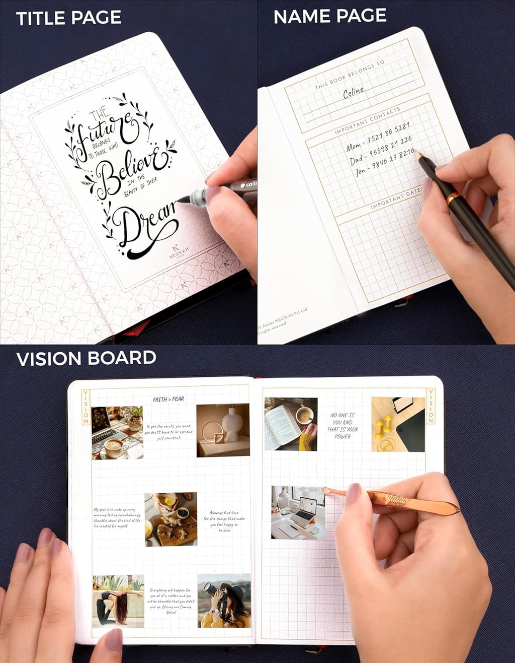 NEORAH — A6 DAILY DATED Planner 2026 ACCOMPLISH-512 Pages of Yearly•12 Month•52 Week+Hourly•365 Daily Journal Pages•Budget•Habit Tracker-Office Diary Academic-Hardcover[Pen Loop Attachable](AFTERGLOW)