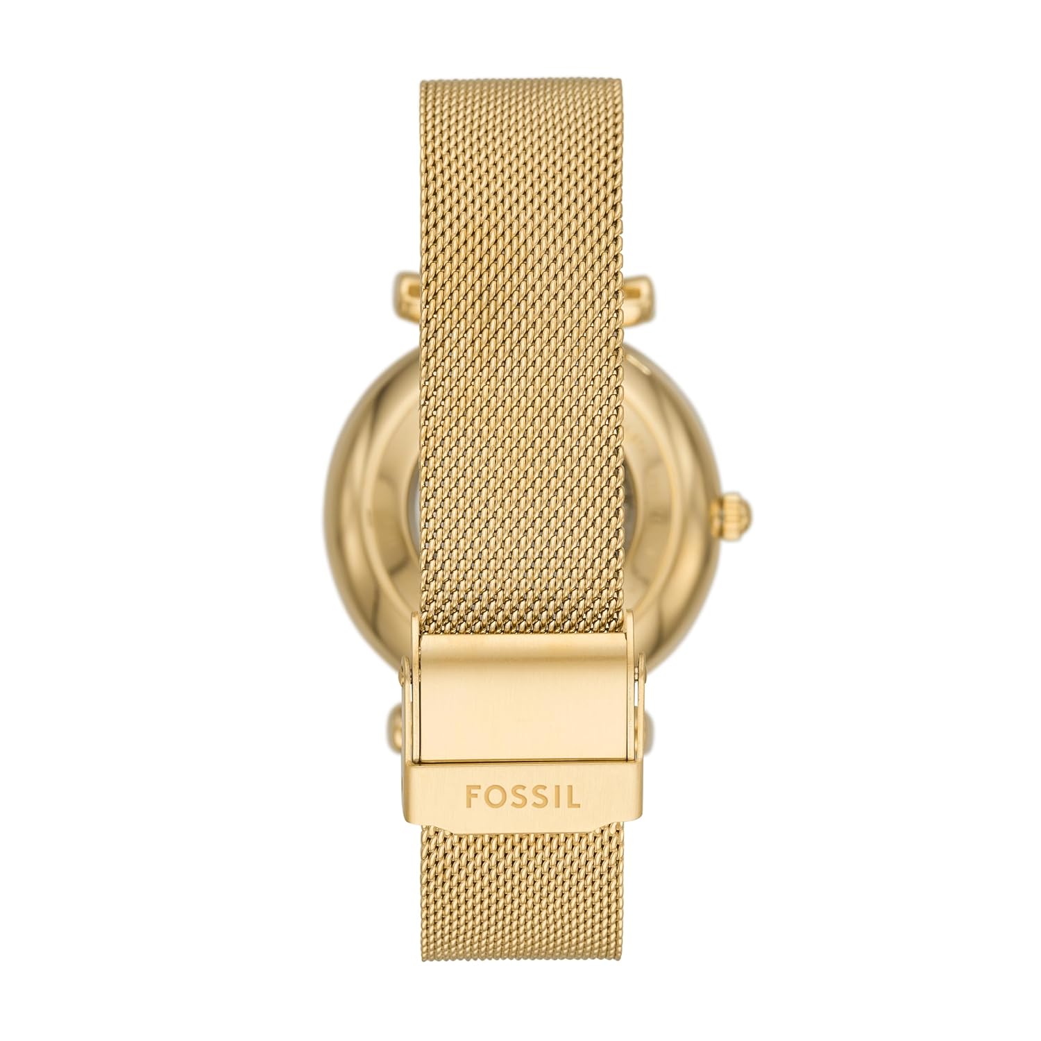 Fossil Women Stainless Steel Carlie Analog Gold Dial Watch-Me3250, Band Color-Gold