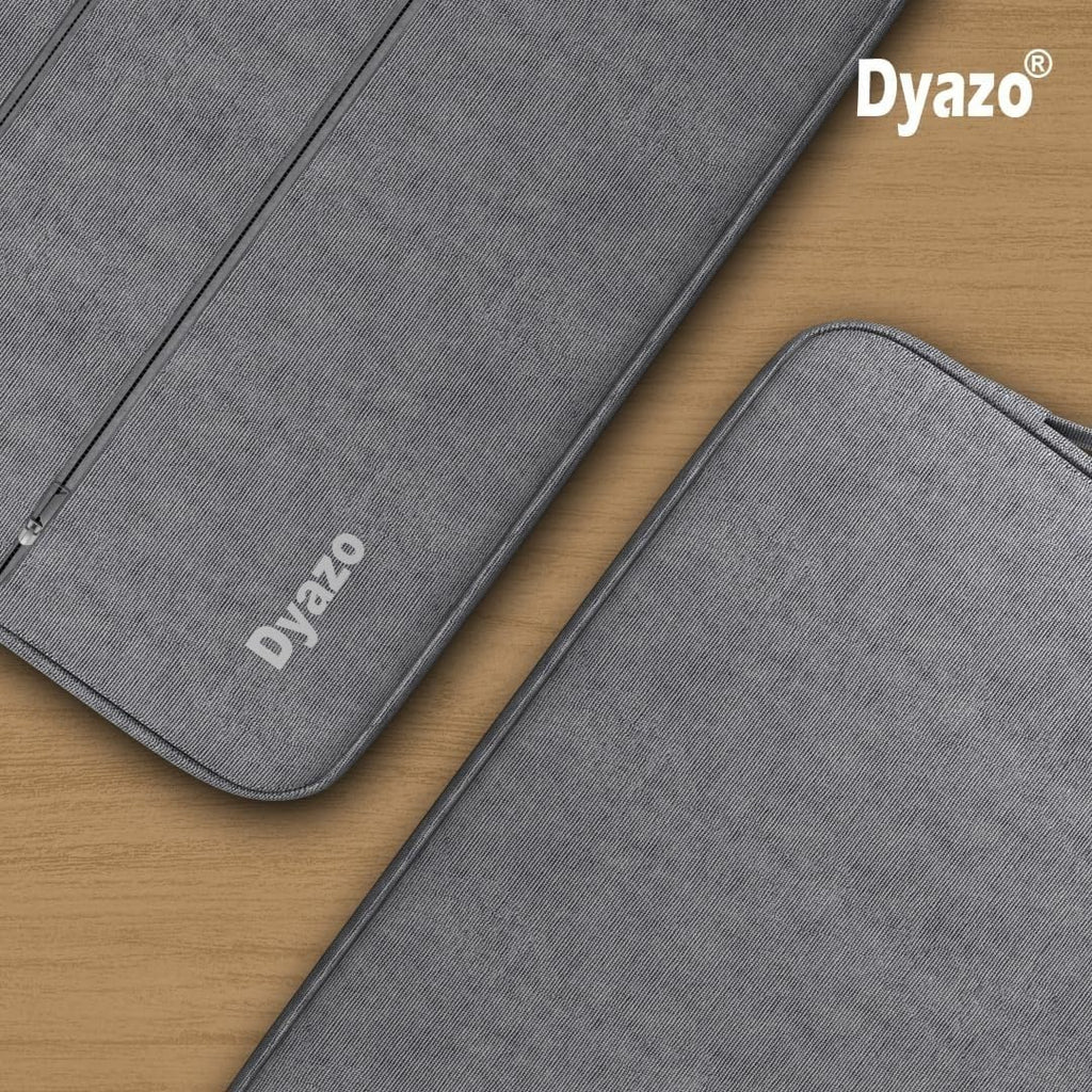 Dyazo Water Resistant Laptop Sleeve/Laptop case/laptop cover with Handle Compatible for 15 Inch to 15.6" Inches laptops & Notebooks - Grey