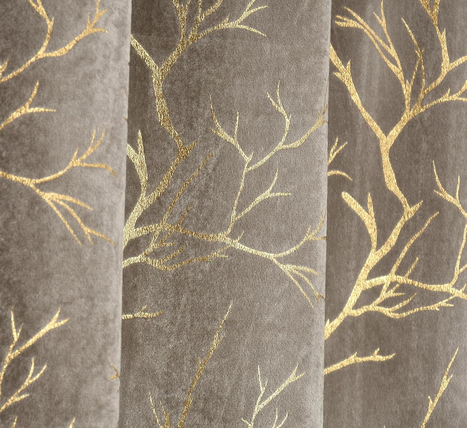 Amazon Brand - Solimo Polyester 75% Blackout Leaf Print Window Curtains|75% Room Darkening|5 Feet|Set of 2|Leaf Print Design|for Living Room Kids Room & Bedroom | Color- White& Blue| Light-Filtering